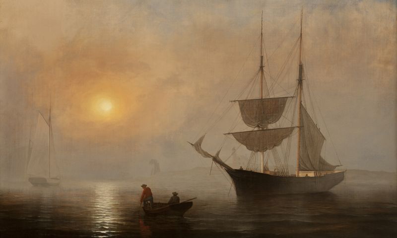 Ships in Fog, Gloucester, Massachusetts, c.1860 (inv. 293